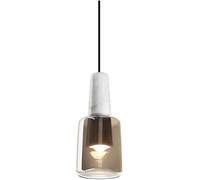 Smoke Grey Glass Luxury Marble Ceiling Hanging Light Postmodern Modern Minimalist Pendant Light,Luminaria