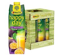 Smoke Happy Day - Fruta de la pasión, paquete de 6 (6 x 1 litro)