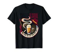 Smoke & Soul Fan Disco de Vinilo Jazz Music Lover Collector Camiseta