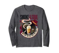 Smoke & Soul Fan Disco de Vinilo Jazz Music Lover Collector Manga Larga