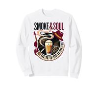 Smoke & Soul Fan Disco de Vinilo Jazz Music Lover Collector Sudadera