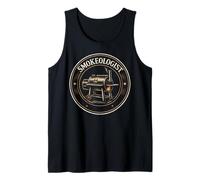 Smokeologist Funny BBQ Smoker Pitmaster Grilling Barbecue Camiseta sin Mangas