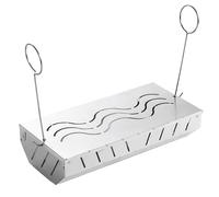 Smoker Box - Grill Smoker Box | Stainless Steel BBQ Smoker Box, Charcoal Grill Accessory With Lid, Charcoal Holder For Outdoor Grill, Works With Wood Chips, Add Smoked BBQ Flavor