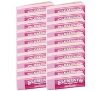Smokerhontas Elements Pink Slim Filter Tips - Puntas de filtro perforadas estrechas, tamaño king rosa, 50 puntas por librito (20 libritos)
