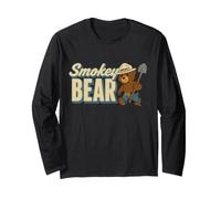Smokey Bear Cute Retro Walking Character Manga Larga