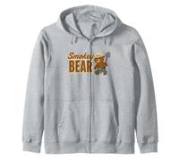 Smokey Bear Cute Retro Walking Character Sudadera con Capucha