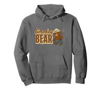 Smokey Bear Cute Retro Walking Character Sudadera con Capucha
