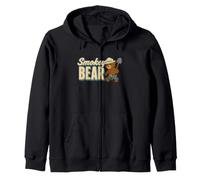 Smokey Bear Cute Retro Walking Character Sudadera con Capucha