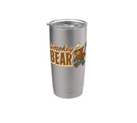Smokey Bear Cute Retro Walking Character Vaso térmico de acero inoxidable de doble pared