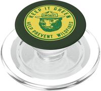 Smokey Bear Keep It Green Prevent Wildfires Retro Seal PopSockets PopGrip para MagSafe