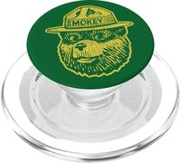 Smokey Bear Keep Our Forests Green & Growing! Distressed PopSockets PopGrip para MagSafe