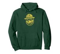 Smokey Bear Keep Our Forests Green & Growing! Distressed Sudadera con Capucha, Unisex para Adultos, Verde Bosque, XXL