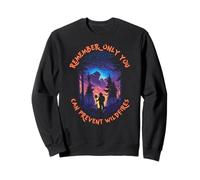 Smokey Bear Starry Night Scene Only You Can Prevent Wildfire Sudadera