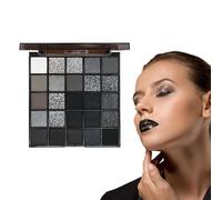 Smokey Eyeshadow Palette, 25 Cool Tone Powder Shades, Smoky Eye Makeup Kit, Gothic and Smokey Eyeshadow for Women, Girls, Beginners, 25g, Quick Color Coordination