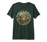 Smokey's Friends Don't Play with Matches Retro Smokey Bear Camiseta Premium