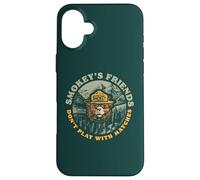 Smokey's Friends Don't Play with Matches Retro Smokey Bear Carcasa para iPhone 16 Plus