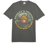 Smokey's Friends Don't Play with Matches Retro Smokey Bear Comfort Colors Adult Heavyweight T-Shirt