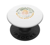 Smokey's Friends Don't Play with Matches Retro Smokey Bear PopSockets PopGrip Adhesivo