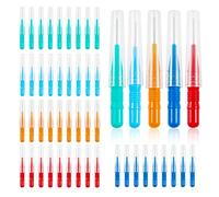 smokfon 50 cepillos interdentales suaves cepillos dentales mini cepillo dental cepillo de dientes para limpiar huecos entre dientes palillo de dientes cabeza hilo dental herramienta de limpieza dental