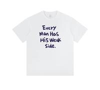 Smoking Fish Print Camiseta Funny Letter Printed tee Unisex Algodón Manga Corta Casual Graphic Top Novelty Humor Camiseta