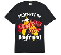 Smoking Hot Boyfriend I Love My Hot Boyfriend Comfort Colors Adult Heavyweight T-Shirt