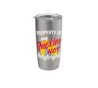 Smoking Hot Boyfriend I Love My Hot Boyfriend Vaso térmico de acero inoxidable de doble pared