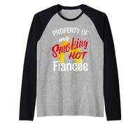 Smoking Hot Fiance I Love My Hot Fiancee Camiseta Manga Raglan