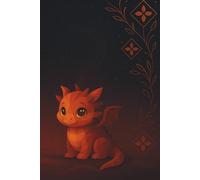 Smoky Baby Dragon || Lined Notebook, 6x9, 120 Pages: A softly glowing autumn journal for nightly thoughts, cozy writing sessions, and quiet reflections under candlelight.