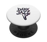 Smoky Jazz Tipografía Oscuro Minimalista PopSockets PopGrip Adhesivo