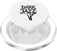 Smoky Jazz Tipografía Oscuro Minimalista PopSockets PopGrip para MagSafe