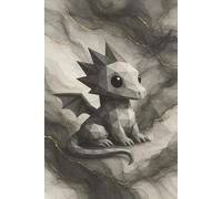 Smoky Marble Dragon || Lined Notebook, 6x9, 120 Pages: Journal for Deep Thoughts, Class Notes, or Daily Plans
