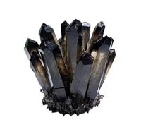 Smoky Quartz Crystal Cluster Clear Rock Enery Decoration,500~600g Gemstone Stone