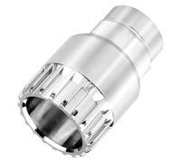 Smomend Extractor de rodamiento interior de bicicleta, extractor de bielas universal de 24 mm con 20 dientes, herramienta de conexión de 1/2, llave de rodamiento interior antideslizante para