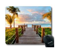 Smooffly Gaming Mouse Pad Custom Track Palm Trees Beach Sea Ocean Personality Desings Gaming Mouse Pad