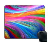 Smooffly Mouse Pad pad Rainbow Ocean Customized Rectangle Non-Slip Rub