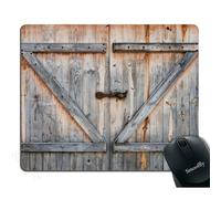 Smooffly Rustic Country Barn Wood Door Mouse Pad for office Non-Slip Rubber Mouse pad Gaming Mouse Pad 240MM X 200MM X 3MM