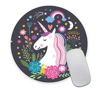 Smooffly Sunflower Mouse Pad Mousepad Watercolor Floral Desk Decor Mouse Pads Round Mouse Pad Sunflower