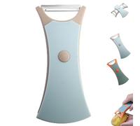 Smoohh 2 In 1 Fruit Peeler, 2024 New Multifunctional Peeler for Fruits & Vegetables, Multi Function Stainless Steel Vegetable Peeler with Straight and Serrated Blades(Gray)