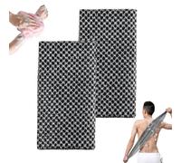 Smoohh Blissal Exfoliating Shower Towel, Blissal Scrub Cloth, Back Exfoliator Towel, for Men and Women Bath Towel, Back Scrubber, Travel Friendly and Quick Drying(C)