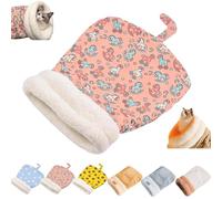 Cat Winter Sleeping Bag, Cat Sleeping Bag, Plush Soft Pet Bed, Cozy Cat Beds for Indoor Cats, Cold Weather Self Warming Cat Cave Bed, 360° Wrap Comfortable Pet Snuggle Sack(D)