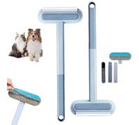 Smoohh Cliprain Pet Hair Remover, 4 In1 Pet Hair Removal Tool with Extra Long Handle, Portable Hair Cleaner, for Dog, Cat(2 pcs)