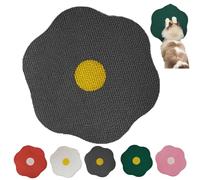 Smoohh Flower Scratching Pad for Cats on Wall, 2025 Upgrade Self-Adhesive Cat Scratching Mats, Furniture Protector(Black)