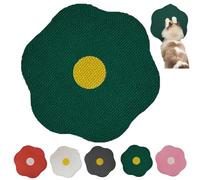 Smoohh Flower Scratching Pad for Cats on Wall, 2025 Upgrade Self-Adhesive Cat Scratching Mats, Furniture Protector(Green)