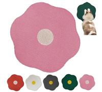 Smoohh Flower Scratching Pad for Cats on Wall, 2025 Upgrade Self-Adhesive Cat Scratching Mats, Furniture Protector(Pink)