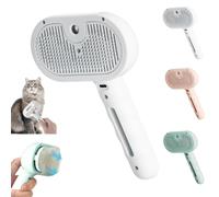 Smoohh Furry Basics Brush, Furry Basic Pet Grooming Brush, Pet Hair Removal Comb with Water Tank and Release Button(White)