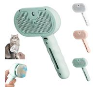 Smoohh Furry Basics Brush, Furry Basic Pet Grooming Brush, Pet Hair Removal Comb with Water Tank and Release Button(Green)