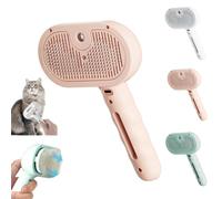 Smoohh Furry Basics Brush, Furry Basic Pet Grooming Brush, Pet Hair Removal Comb with Water Tank and Release Button(Pink)