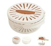 Smoohh New Draining Basket with Lid, 2 in 1 Multi-Function Drain Basket, Kitchen Sink Drain Basket for Vegetable Washing, Portable Storage Container(Brown)