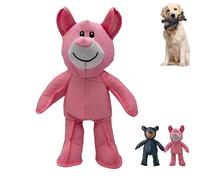 Smoohh Unbreakable Bear Dog Toy, 2025 Upgrade Unbreakable Bear Dog Toy, Durable Toughs & Relieve Anxiety, Chew Toys Interactive Toys(Pink)