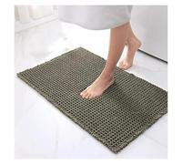Smoohh Waffle Bath Mat, Viral Bath Mat Waffle, Machine Washable Bathroom Rugs with Tassels, Super Absorbent Non Slip Bath Mats for Bathroom, Backed Quick Dry Bath Mat(Green,24 * 72 in)